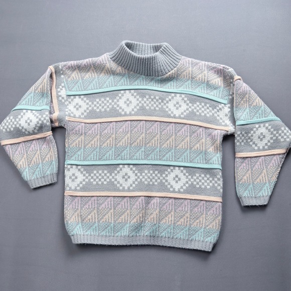 Players Sport Fair Isle Knit Sweater Size Small Made in USA - Picture 1 of 3